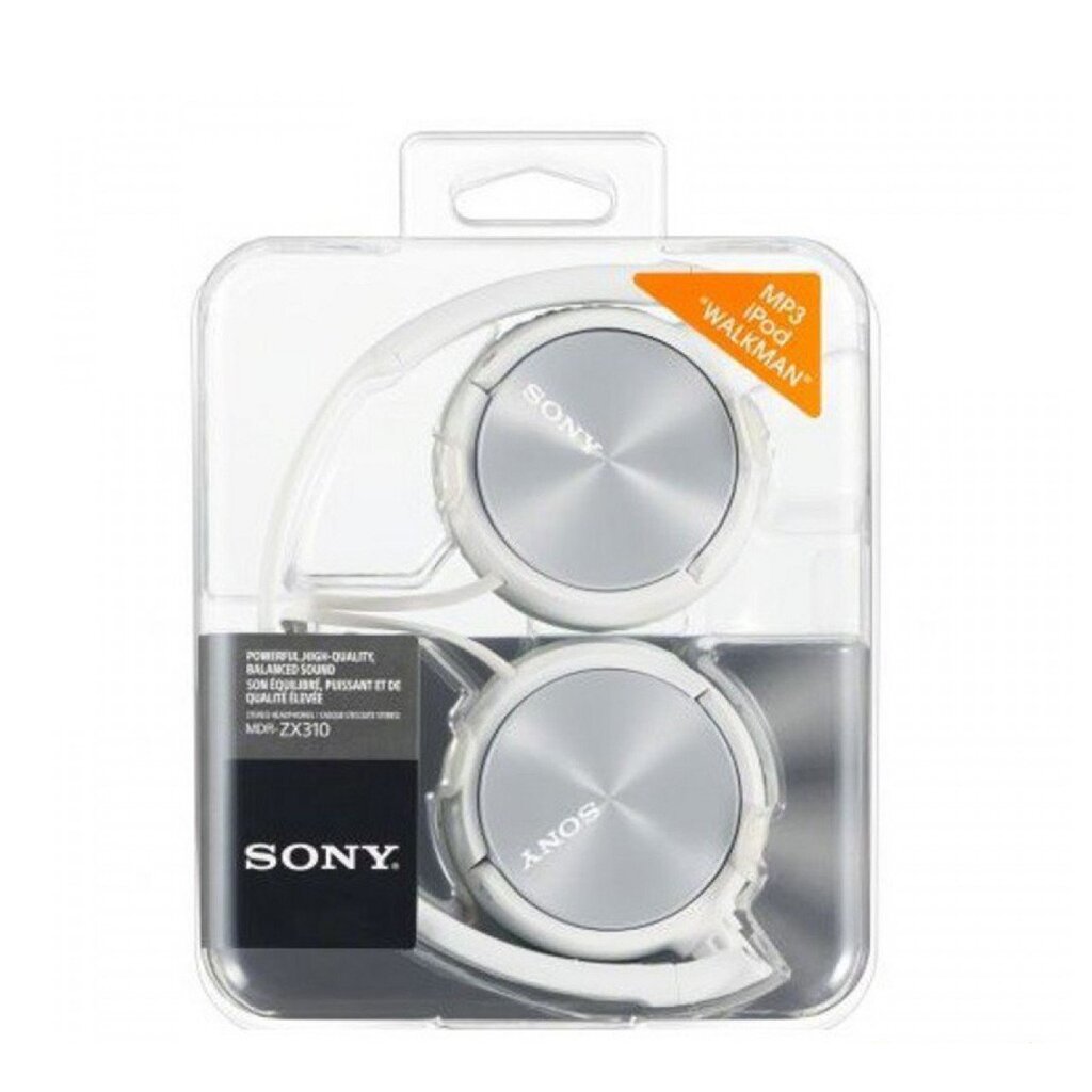 Sony MDR-ZX310, white цена и информация | Kõrvaklapid | hansapost.ee