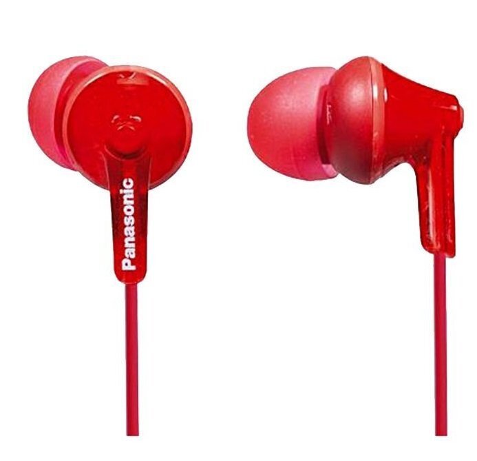 Juhtmega kõrvasisesed kõrvaklapid Panasonic kõrvaklapid RP-HJE125E-R, punane цена и информация | Kõrvaklapid | hansapost.ee