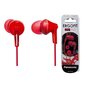 Juhtmega kõrvasisesed kõrvaklapid Panasonic kõrvaklapid RP-HJE125E-R, punane hind ja info | Kõrvaklapid | hansapost.ee