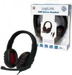 Juhtmega (USB) mänguri kõrvaklapid LogiLink HS0033 hind ja info | Kõrvaklapid | hansapost.ee