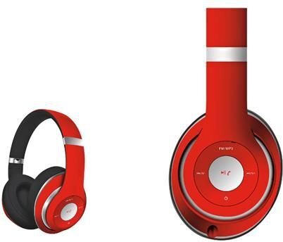 Juhtmevabad mikrofoniga kõrvaklapid Omega Freestyle FH0916, punane цена и информация | Kõrvaklapid | hansapost.ee