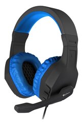 Juhtmega mänguri kõrvaklapid Natec Genesis Argon 200, must/sinine hind ja info | Kõrvaklapid | hansapost.ee
