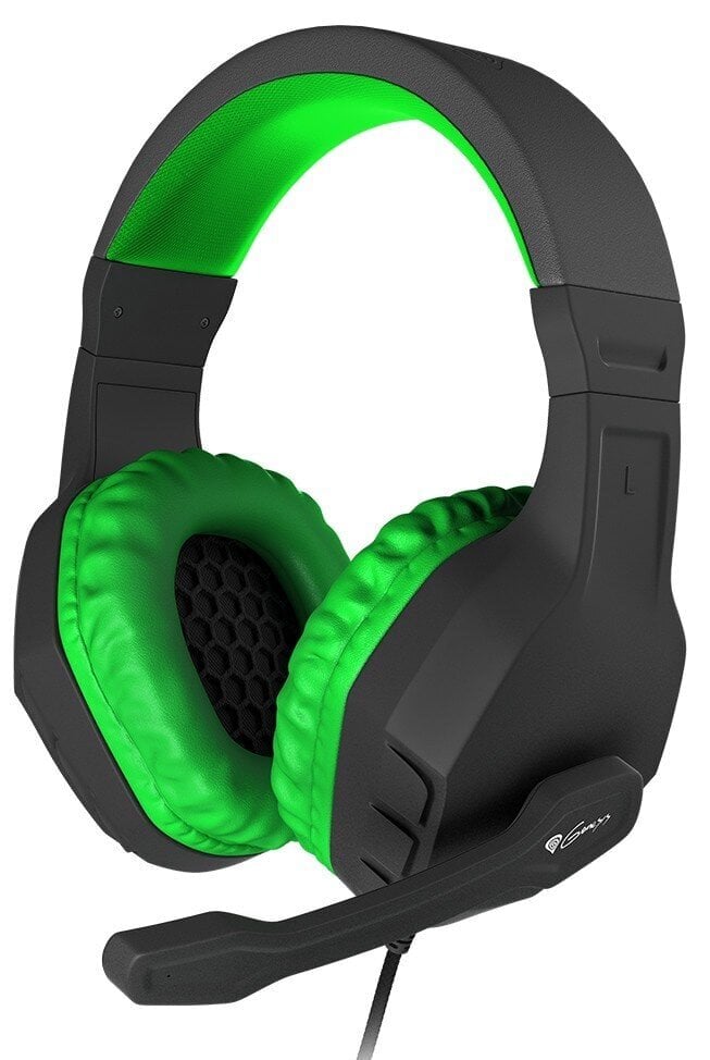 Mänguri kõrvaklapid Natec Genesis Argon 200, must/roheline hind ja info | Kõrvaklapid | hansapost.ee