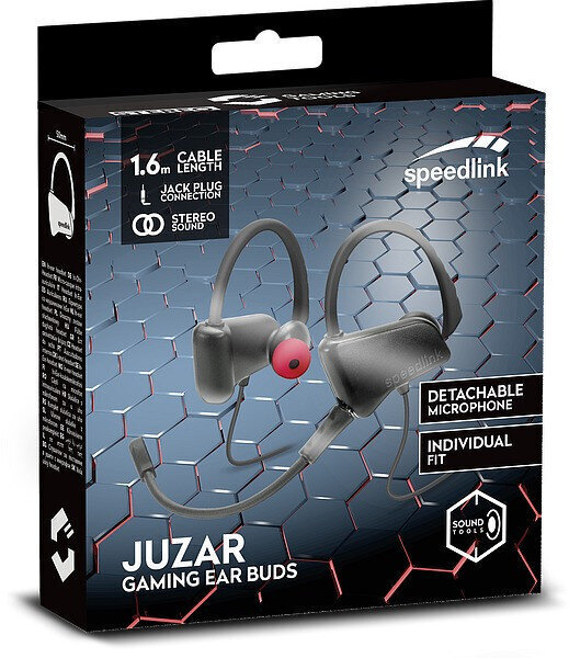 Speedlink kõrvaklapid + mikrofon Juzar Gaming Ear Buds (SL-860020-BKRD) цена и информация | Kõrvaklapid | hansapost.ee