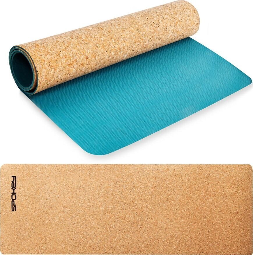 Joogamatt Spokey Savasana 180x60x0,4 cm, sinine hind ja info | Joogamatid | hansapost.ee