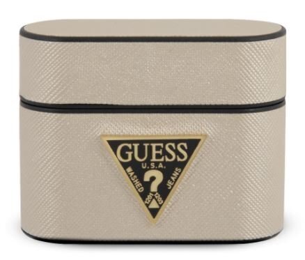 Guess GUACAPVSATMLLG Saffiano Headset Holder Bag For Airpods Pro Begie hind ja info | Kõrvaklapid | hansapost.ee