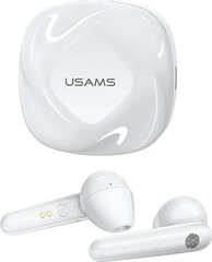 Usams BHUSD01 SD серии True Stereo BT 5.0 Беспроводные Hi-Fi Наушники с с сенсорным управлением / HD Микр. и Зарядным Чехлом Белые цена и информация | Наушники | hansapost.ee