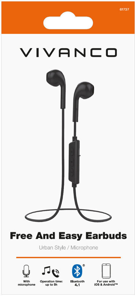 Vivanco kõrvaklapid Free&Easy Earbuds (61737) hind ja info | Kõrvaklapid | hansapost.ee