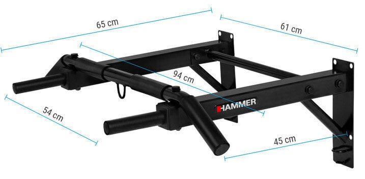 Lõuatõmberist Hammer Pull-Up 2.0 цена и информация | Lõuatõmbekangid | hansapost.ee
