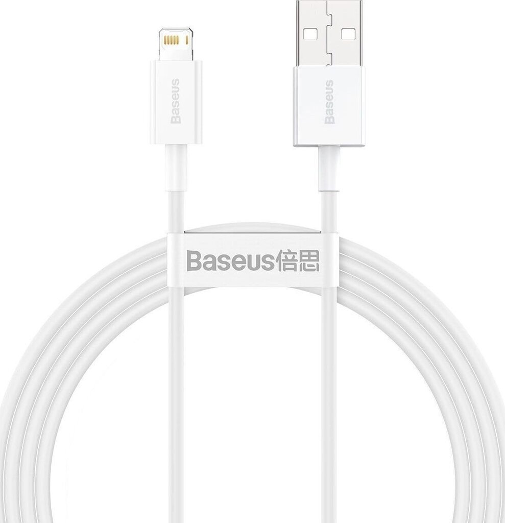 Telefonikaabel Baseus Lightning - USB Type A CALYS-B02, 1.5m цена и информация | Mobiiltelefonide kaablid | hansapost.ee