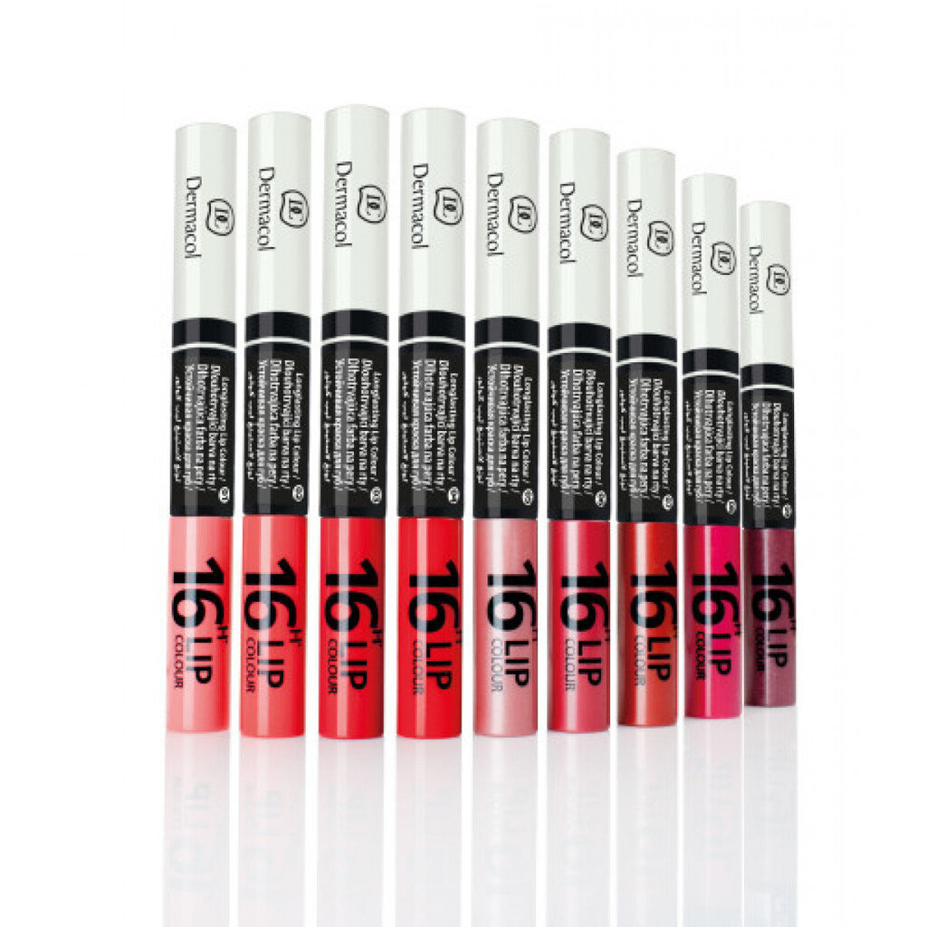 Kahepoolne huuleläige Dermacol 16H Lip Colour 4.8 g, 14 цена и информация | Huulekosmeetika | hansapost.ee