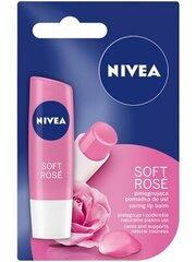 Huulepalsam Nivea Soft Rose, 4.8g hind ja info | Huulekosmeetika | hansapost.ee