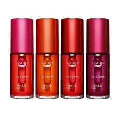 Huuleläige Clarins Water Lip Stain 7 ml, Sparkling Red Water 06 kaina ir informacija | Помады, бальзамы, блеск для губ | hansapost.ee