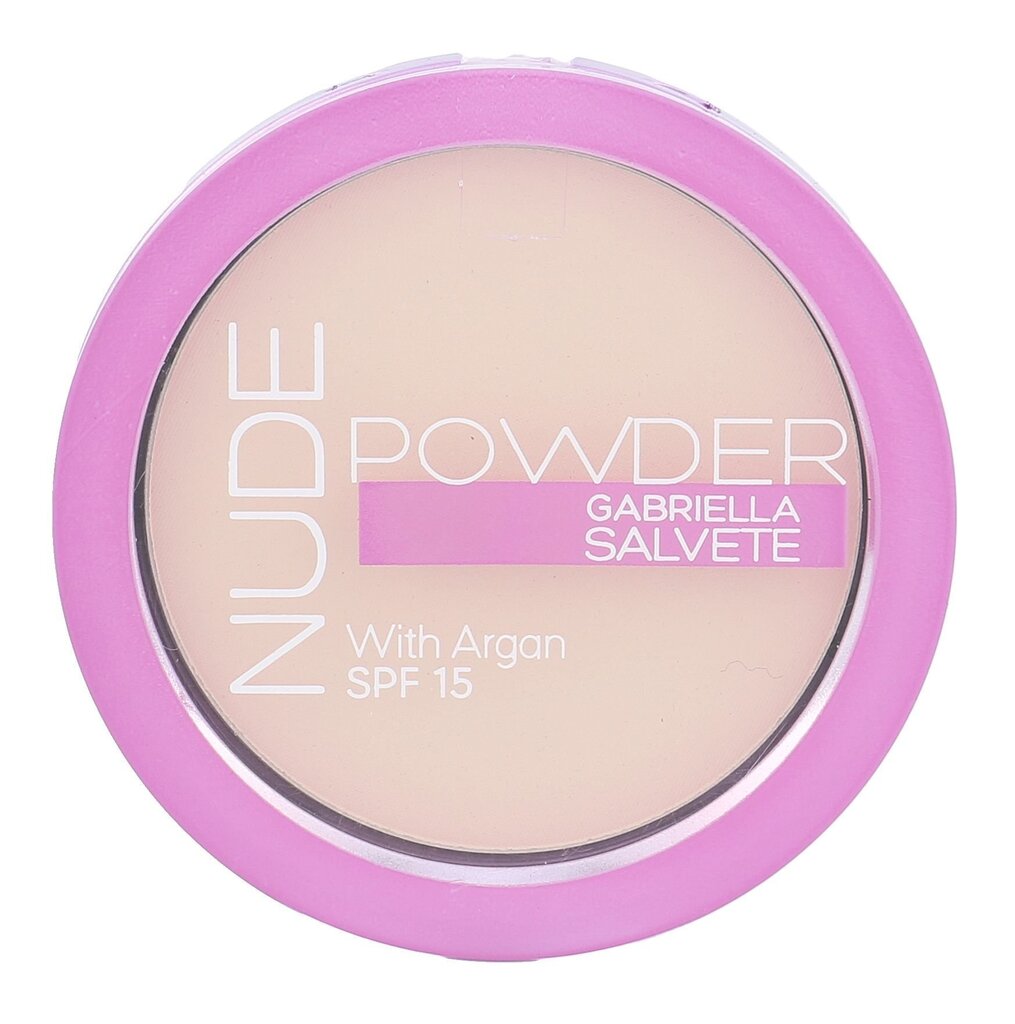 Kompaktpuuder Gabriella Salvete Nude SPF15 8 g, 01 Pure Nude hind ja info | Jumestuskreemid ja puudrid | hansapost.ee