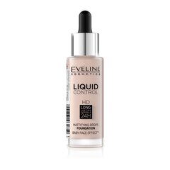 Jumestuskreem Eveline Cosmetics Liquid Control HD Mattifying Drops nr. 005 Ivory 32 ml price and information | Foundations and powders | hansapost.ee