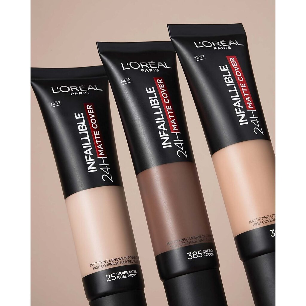 Jumestuskreem L’Oreal Paris Infallible Matte Cover 115 Golden Beige, 30ml цена и информация | Jumestuskreemid ja puudrid | hansapost.ee