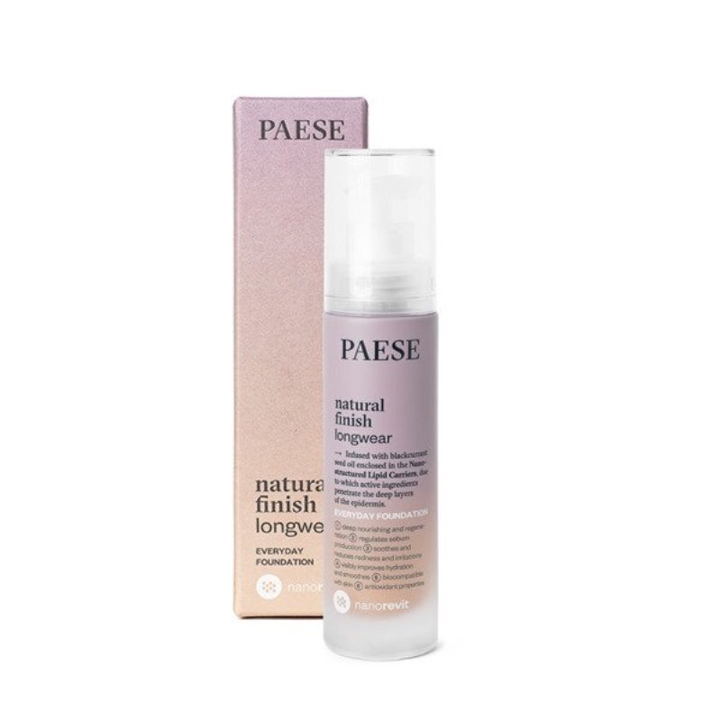 Paese Nanorevit Natural Finish Longwear Everyday Foundation jumestuskreem 35 ml, 04 Warm Beige hind ja info | Jumestuskreemid ja puudrid | hansapost.ee