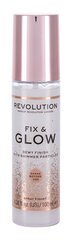 Niisutav meigikinnitussprei Makeup Revolution Fix & Glow 100 ml price and information | Foundations and powders | hansapost.ee