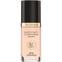 Jumestuskreem Max Factor Facefinity All Day Flawless 3in1, SPF20, 30 ml 10 Fair Porcelain hind ja info | Max Factor Parfüümid, lõhnad ja kosmeetika | hansapost.ee