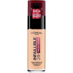 Jumestuskreem L’Oreal Paris Infaillible 24H Fresh Wear 180 Rose Sand, 30 ml hind ja info | Jumestuskreemid ja puudrid | hansapost.ee