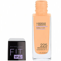 Jumestuskreem-geel Fit me! Maybelline, 225 Medium Buff hind ja info | Jumestuskreemid ja puudrid | hansapost.ee