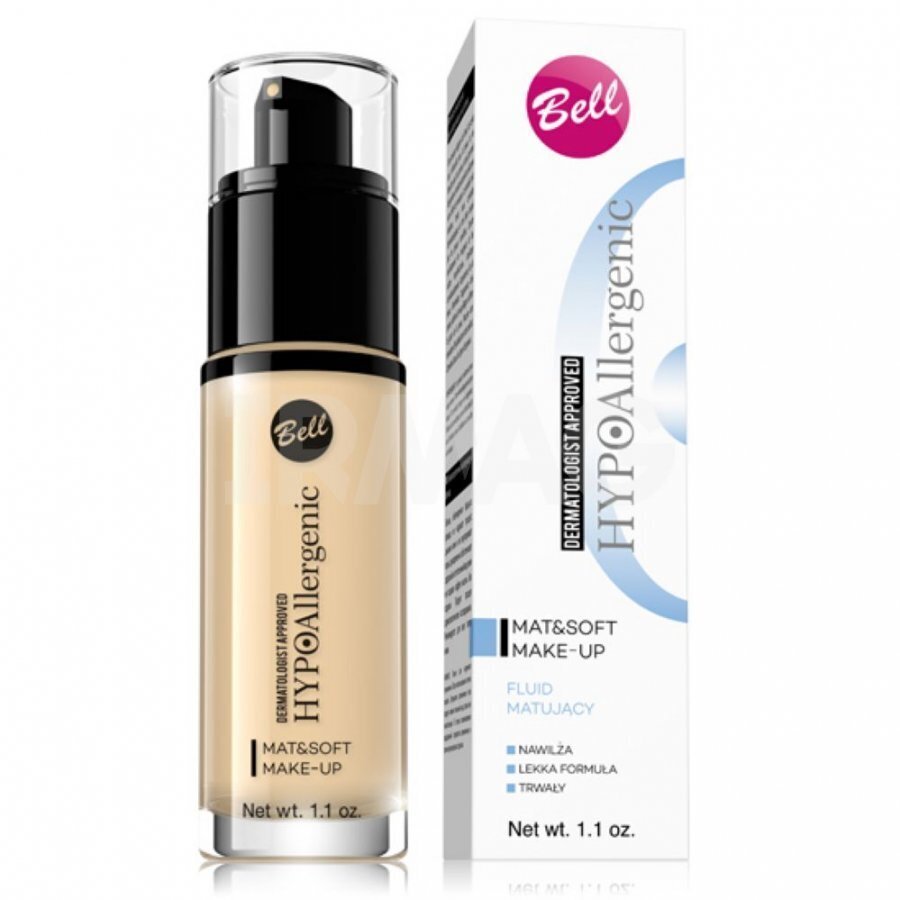 Matt jumestuskreem Bell HypoAllergenic Mat&Soft 30 g, 02 Natural hind ja info | Jumestuskreemid ja puudrid | hansapost.ee