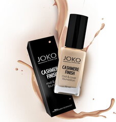 Matistav aluskreem Joko Make-Up Cashmere Finish Mat&Cover 30 ml, 151 Sand hind ja info | Jumestuskreemid ja puudrid | hansapost.ee