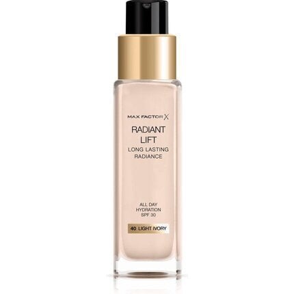 Jumestuskreem Max Factor Radiant Lift SPF 30, 30 ml, 40 Light Ivory hind ja info | Jumestuskreemid ja puudrid | hansapost.ee