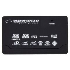 Устройство для чтения карт памяти Esperanza EA119 All In One цена и информация | Адаптеры и USB-hub | hansapost.ee
