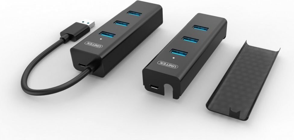 UNITEK HUB USB 3.0 Y-3089, 4 PORTY, BEZ ZASILACZA hind ja info | USB adapterid ja jagajad | hansapost.ee