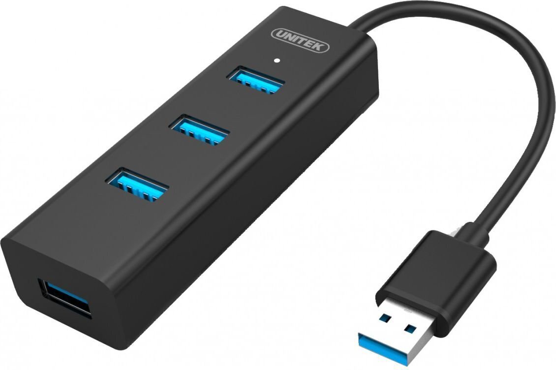 UNITEK HUB USB 3.0 Y-3089, 4 PORTY, BEZ ZASILACZA hind ja info | USB adapterid ja jagajad | hansapost.ee