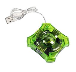 USB jaotur Esperanza Star EA150G, roheline hind ja info | USB adapterid ja jagajad | hansapost.ee