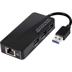 Club 3D USB 3.0 3-port hub with gigabit ethernet hind ja info | USB adapterid ja jagajad | hansapost.ee