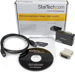 StarTech USB32HDDVII. hind ja info | USB adapterid ja jagajad | hansapost.ee