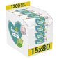 Niisked salvrätikud Pampers Sensitive, 15x80 tk цена и информация | Niisked salvrätikud lastele | hansapost.ee