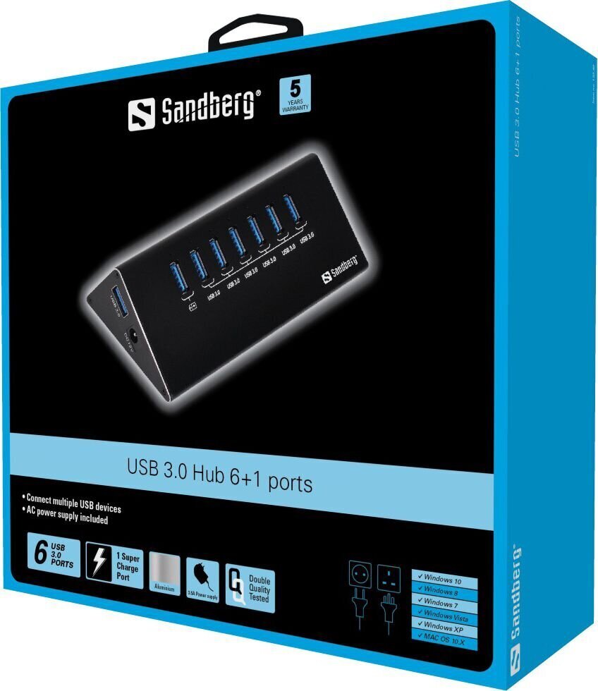 Sandberg 133-82 цена и информация | USB adapterid ja jagajad | hansapost.ee
