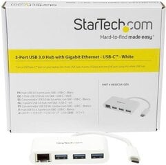 StarTech HB30C3A1GEA цена и информация | Адаптеры, USB-разветвители | hansapost.ee