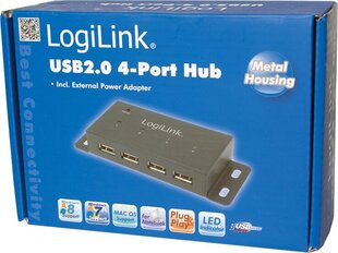 LogiLink UA0141A цена и информация | Адаптеры, USB-разветвители | hansapost.ee