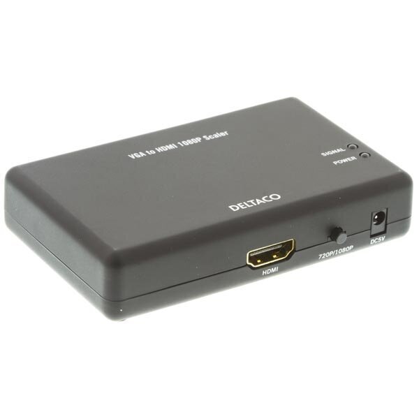 Adapter Deltaco VGA-HDMI2, VGA-HDMI цена и информация | USB adapterid ja jagajad | hansapost.ee