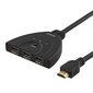 Deltaco HDMI-7001, 3 Port HDMI Pigtail switch цена и информация | USB adapterid ja jagajad | hansapost.ee