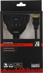 DELTACO 3 Pоrt HDMI Pigtail switсh / HDMI-7001 цена и информация | Deltaco Компьютерная техника | hansapost.ee