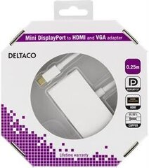 Adapter Deltaco DP-HDMIVGA1-K mini DisplayPort - HDMI and VGA цена и информация | Адаптеры и USB-hub | hansapost.ee