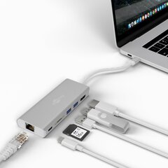 Адаптер Goobay USB-C Premium Multiport-Dock 7678 цена и информация | Адаптеры и USB-hub | hansapost.ee