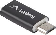 USB 2.0 A-Micro USB B Kaabel Lanberg AD-UC-UM-01 hind ja info | USB adapterid ja jagajad | hansapost.ee