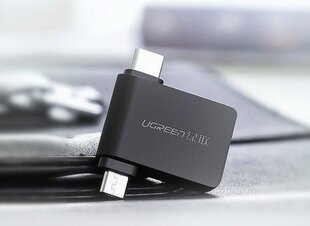 Переходник Ugreen OTG USB-A 3.0 на USB-C и micro-USB, черный цена и информация | Адаптеры, USB-разветвители | hansapost.ee