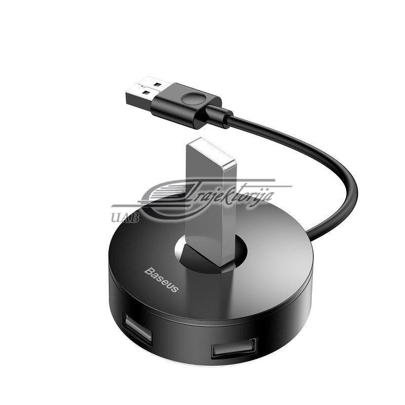 USB-jaotur Baseus CAHUB-F01 1 x 4 jaoturikarp, must цена и информация | USB adapterid ja jagajad | hansapost.ee