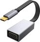 Platinet Multimeedia Adapter Type-C to VGA, Must hind ja info | USB adapterid ja jagajad | hansapost.ee