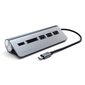 USB-C jagaja + mälukaardilugeja Satechi hind ja info | USB adapterid ja jagajad | hansapost.ee