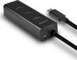 AXAGON HUE-S2C 4x USB3.0 Charging Hub, MicroUSB Charging Connector, Type-C цена и информация | USB adapterid ja jagajad | hansapost.ee