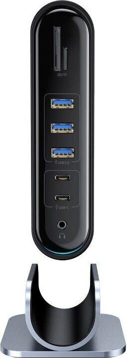 Baseuse tööjaama kolme ekraaniga multifunktsionaalne C-tüüpi jaoturi adapter (tumehall) цена и информация | USB adapterid ja jagajad | hansapost.ee